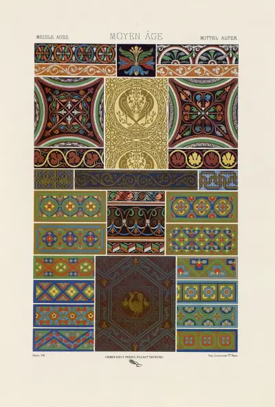 Moyen Age 5 av Auguste Racinet