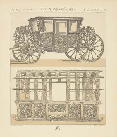Moyens de transport – les carrosses, Auguste Racinet