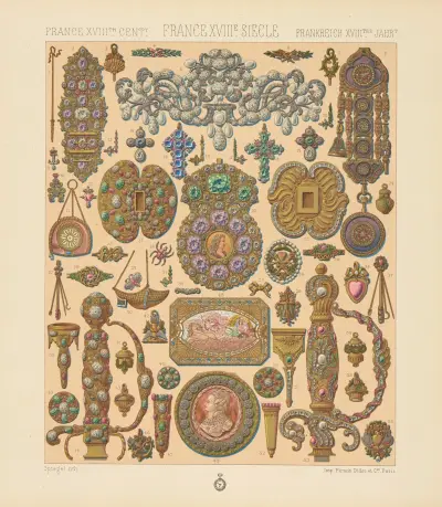 Objets de parure, la joaillerie av Auguste Racinet