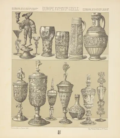 Objets mobiliers.., Auguste Racinet