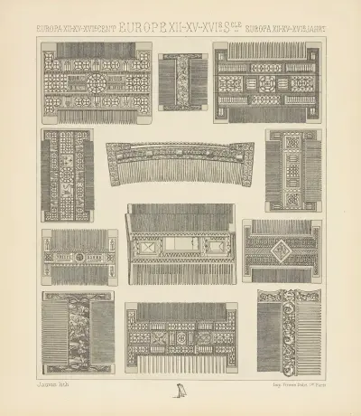 Objets usuels – instruments de toilette, Auguste Racinet