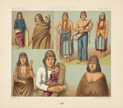 Orégon; les Indiens de la haute Californie le Killimous, Auguste Racinet
