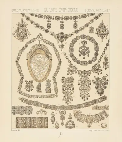Schmuck und Goldschmiedekunst von Auguste Racinet