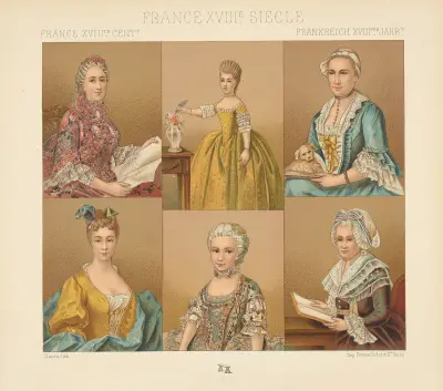Frauenporträts von Auguste Racinet