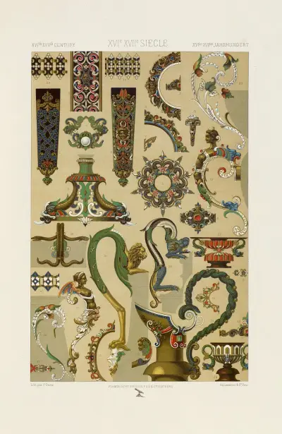 XVI XVII Siecle av Auguste Racinet