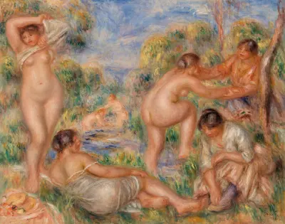 Bathing Group av Pierre-Auguste Renoir