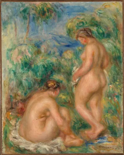 Bathing women av Pierre-Auguste Renoir