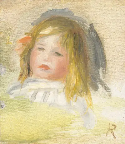 Child with Blond Hair av Pierre-Auguste Renoir