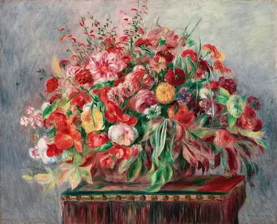 Corbeille de fleurs av Pierre-Auguste Renoir