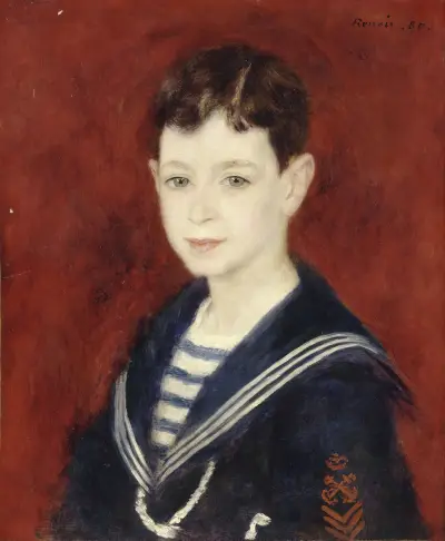 Fernand Halphen as a Boy av Pierre-Auguste Renoir