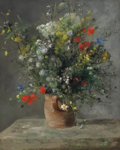 Flowers in a Vase av Pierre-Auguste Renoir