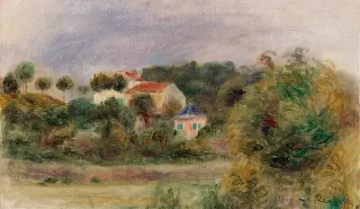 Houses in a Park (Maisons dans un parc) av Pierre-Auguste Renoir