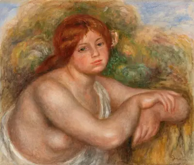 Nude Study, Bust of a Woman (Étude de nu, buste de femme) av Pierre-Auguste Renoir