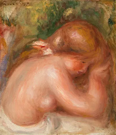 Nude Torso of Young Girl (Torse nu de jeune fille) av Pierre-Auguste Renoir