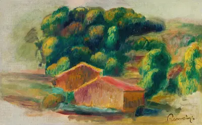 Paysage, Maisons av Pierre-Auguste Renoir