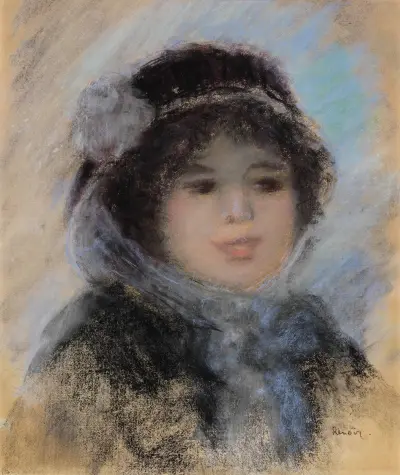 Portrait de femme, 1885 av Pierre-Auguste Renoir