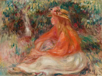 Seated Woman (Femme assise) av Pierre-Auguste Renoir