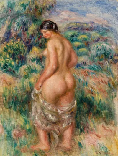 Standing Bather (Baigneuse debout), 1910 av Pierre-Auguste Renoir