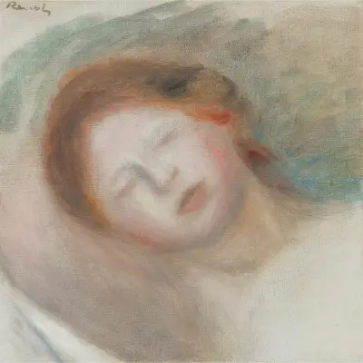 Tête De Femme av Pierre-Auguste Renoir