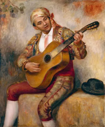 The Spanish Guitarist av Pierre-Auguste Renoir