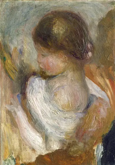 Young Girl Reading av Pierre-Auguste Renoir