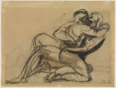 Mężczyzna obejmujący kobietę, Auguste Rodin