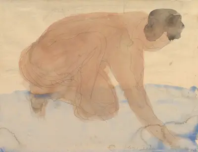 Akt na czworakach, Auguste Rodin