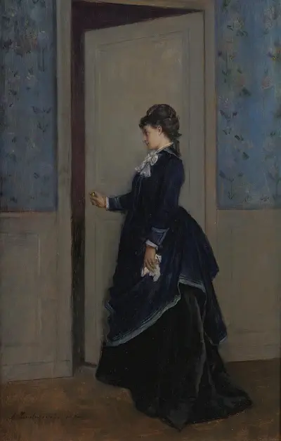 An Elegant Lady av Auguste Toulmouche