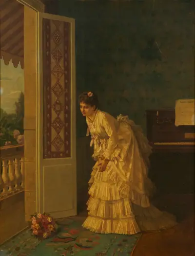 The surprise bouquet av Auguste Toulmouche