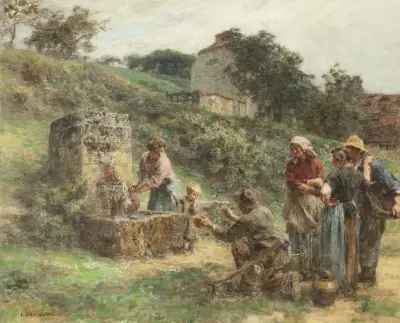 Vid källan av Léon Augustin Lhermitte