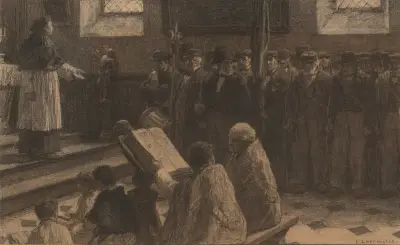 Feast of the Company of Archers av Léon Augustin Lhermitte