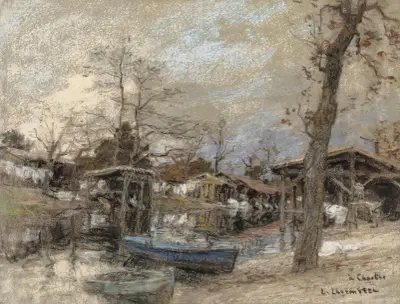 La Hume vid Arcachon av Léon Augustin Lhermitte