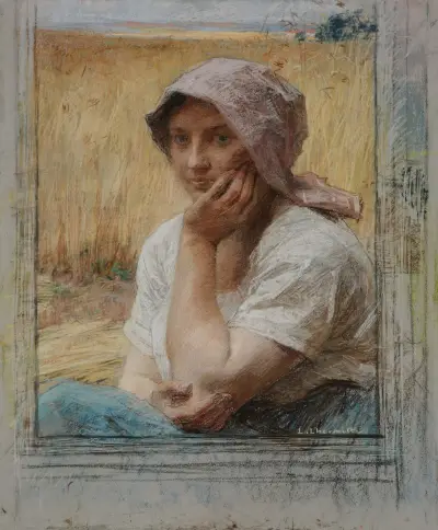 Vilande skörderska av Léon Augustin Lhermitte
