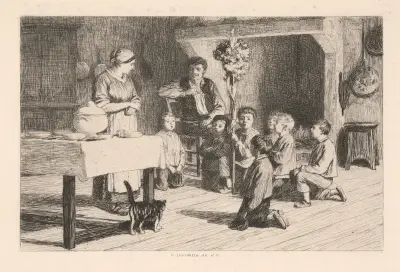 Saint Nicolas av Léon Augustin Lhermitte