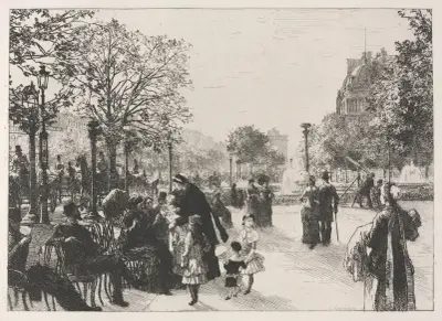 Tuileries Gardens av Léon Augustin Lhermitte