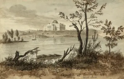 Capitol at Washington D.C.– West view av Augustus Köllner