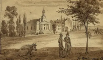 Near Pennsylv. Ave. and 7th St. At Washington City av Augustus Köllner