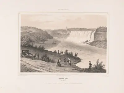 Niagara Falls. American falls (from table rock) av Augustus Köllner