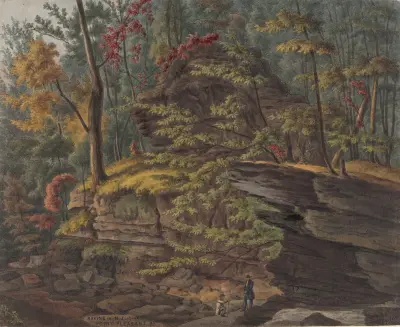 Ravine in New Jersey above Point Pleasant av Augustus Köllner