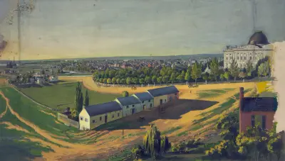View of Washington, D.C., looking northwest from southeast of the U.S. Capitol av Augustus Köllner