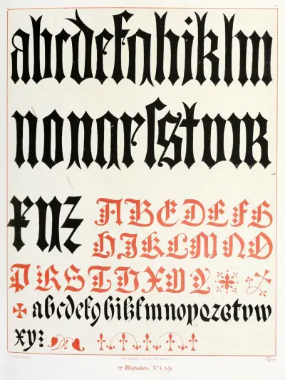 Alphabets 4 av Augustus Pugin
