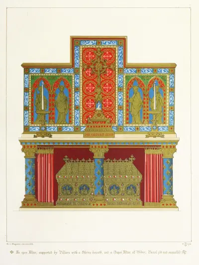 Altar wtith Shrine av Augustus Pugin