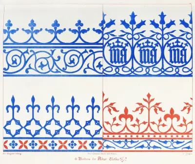 Vorlagen für Altartücher von Augustus Pugin