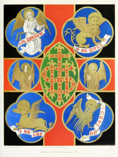 Emblems of the Four Evangelists av Augustus Pugin