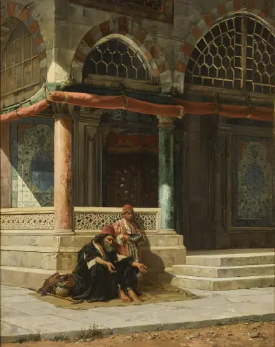 A Dervish before the Mosque av Stanisław Chlebowski