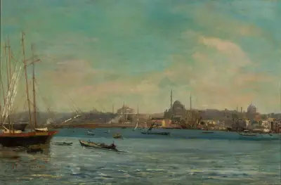 Panorama of Istanbul av Stanisław Chlebowski