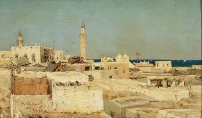 View of Massawa av Stanisław Chlebowski