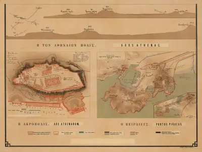 Map of Athens av Bronisław Gembarzewski