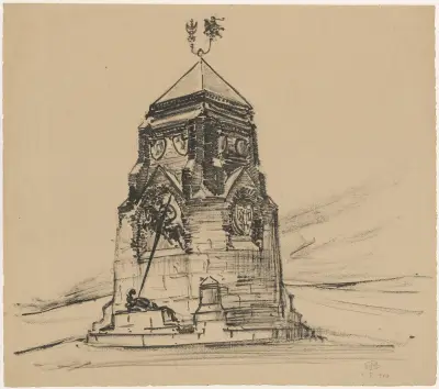 Design of the Grunwald Monument av Stanisław Noakowski