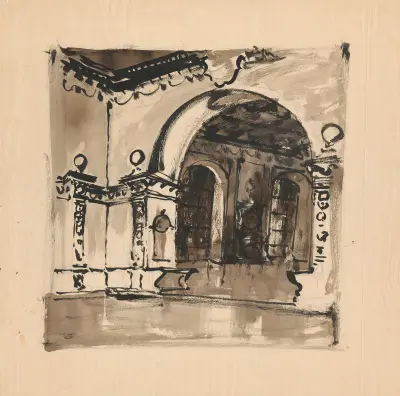 Renaissance interior av Stanisław Noakowski
